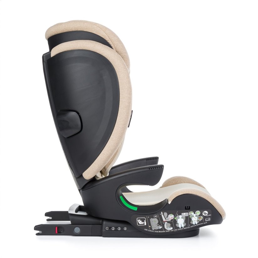 PETITE&MARS Fotelik samochodowy Fix Elite Pro i-Size 100-150 cm (15-36 kg) - Kolory Flex/Elite: Black Air