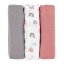PETITE&MARS Sada plienok bambusová mušelínová 3ks Moussy - Varianty Moussy: Rose Rainbows