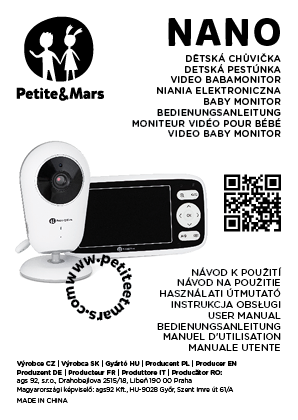 PETITE&MARS Niania Elektroniczna NANO 4.0