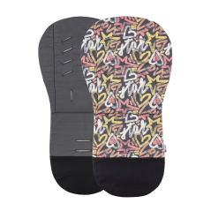 PETITE&MARS Dwustronna wkładka do wózka Foamy Urban Love