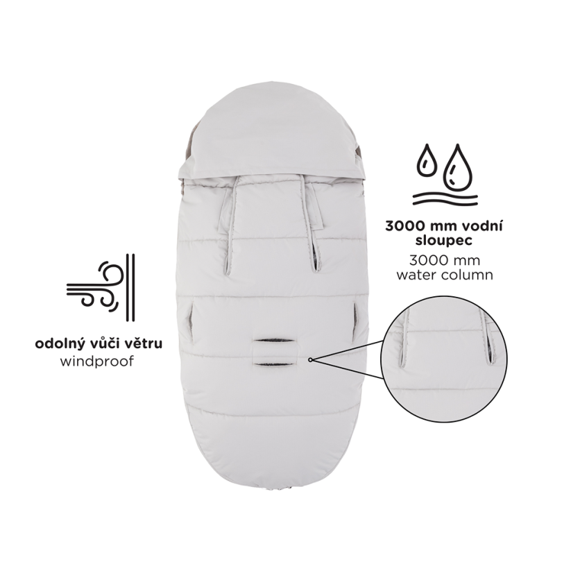 PETITE&MARS Footmuff 4in1 Comfy - Variants of  Comfy: Veritable Khaki