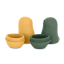 PETITE&MARS Hračky silikonové do koupele Love birds 6m+ - Varianty Love Birds: Ochre Green