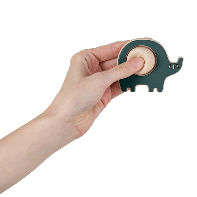 PETITE&MARS Silicone pop up teether Elefant Edwin 6m+