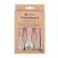 PETITE&MARS Sada príborov s nerezovej ocele Take&Match 12m+ - Take&Match: Dusty Rose