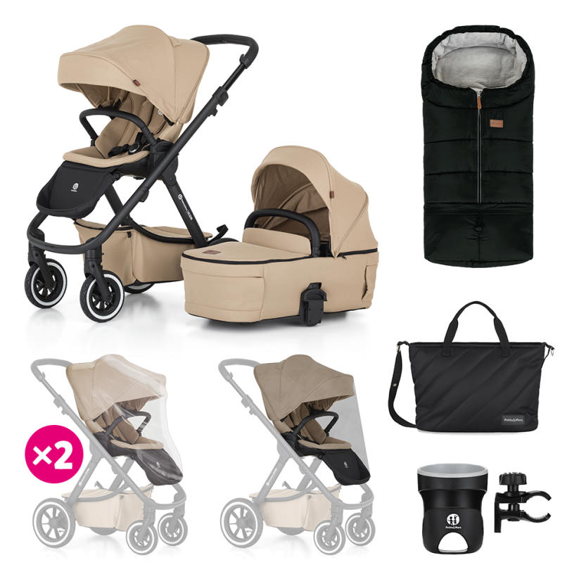 PETITE&MARS SET XXL Kočík kombinovaný ICON 2V1 AIR - Varianty Icon: Mossy Green