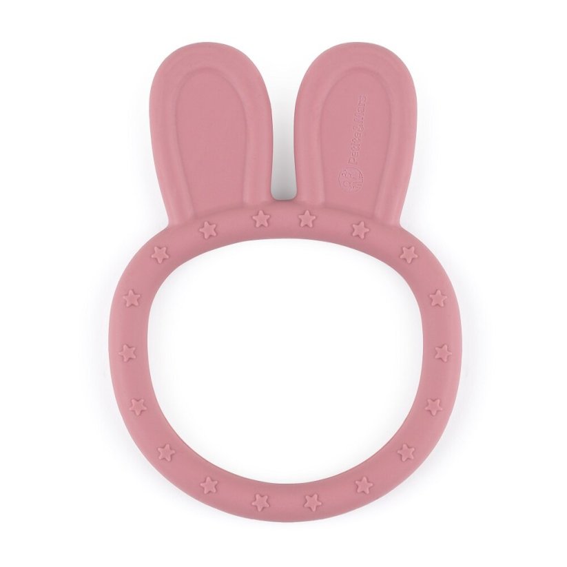 PETITE&MARS Silicone teether Bunny 0m+ - Take&Match: Dusty Rose