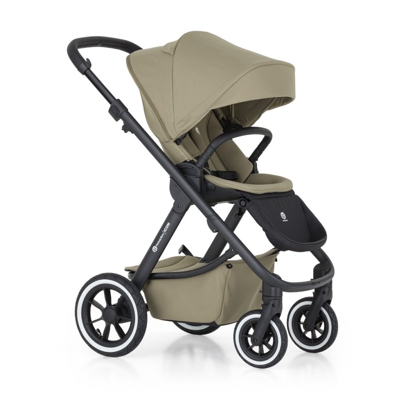 PETITE&MARS Wózek wielofunkcyjny ICON 2w1 AIR SET LITE - Warianty Icon: Mocha Beige