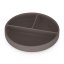 PETITE&MARS  Silikonowy talerzyk z przegródkami okrągły Take&Match 6m+ - Take&Match: Bitter Cocoa