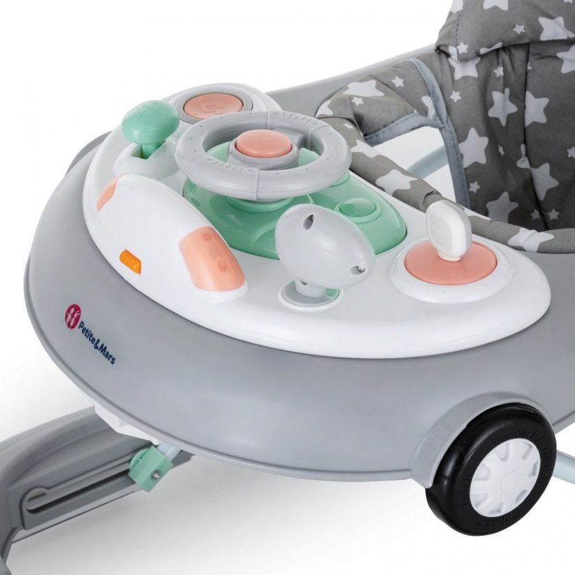 PETITE&MARS Baby Walker musical Cabrio - Variants of  Cabrio: Green