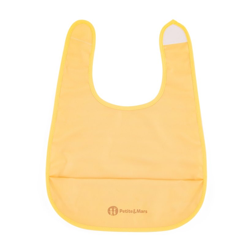 PETITE&MARS PU bib Nate Desert Sand 6m+ - Take&Match: Misty Green