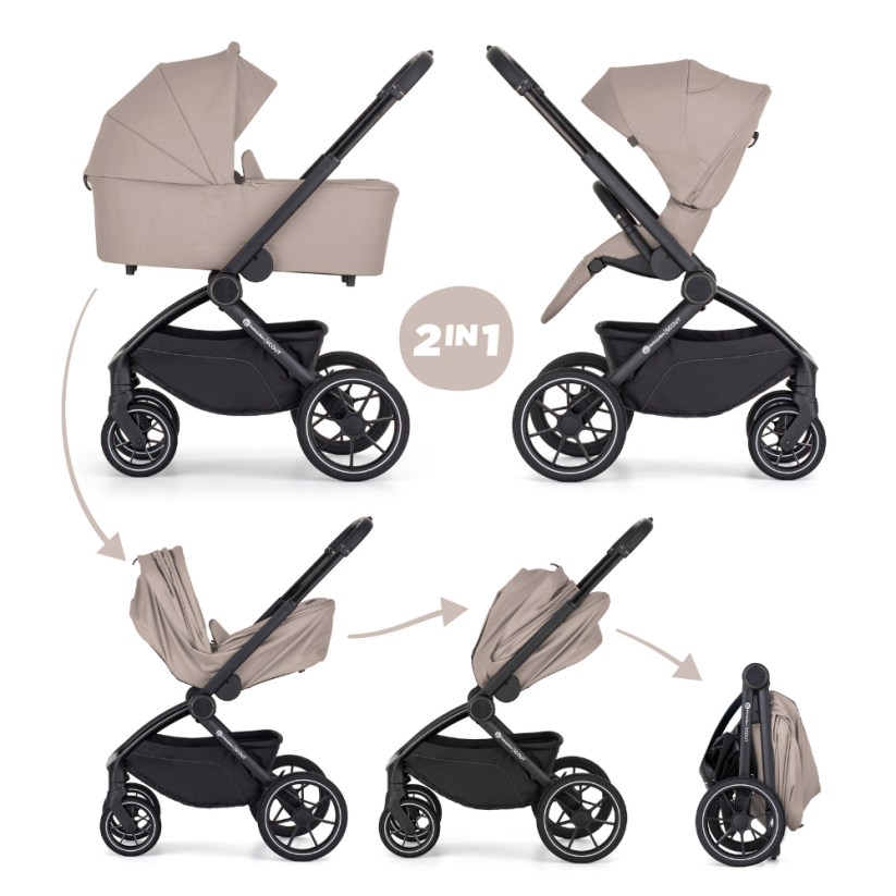 PETITE&MARS Wózek wielofunkcyjny SCOUT 2w1 - Varianty Scout: Cappuccino Cream