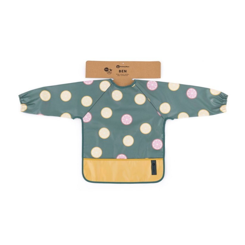 PETITE&MARS Longsleeve bib Ben - Variants of Ben: Beige Citrus
