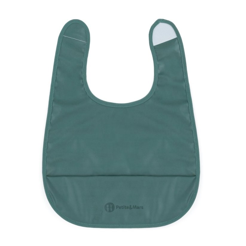 PETITE&MARS PU bib Nate Desert Sand 6m+ - Take&Match: Misty Green