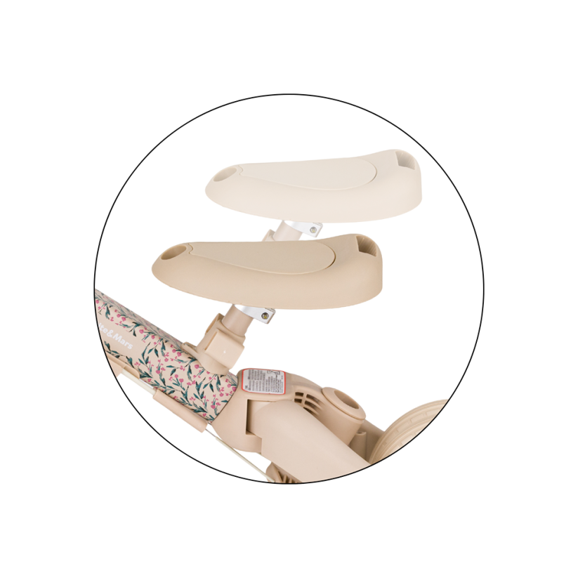 PETITE&MARS Multifunctional 5-in-1 Turbo Tricycle – Limited Edition Pink Meadow