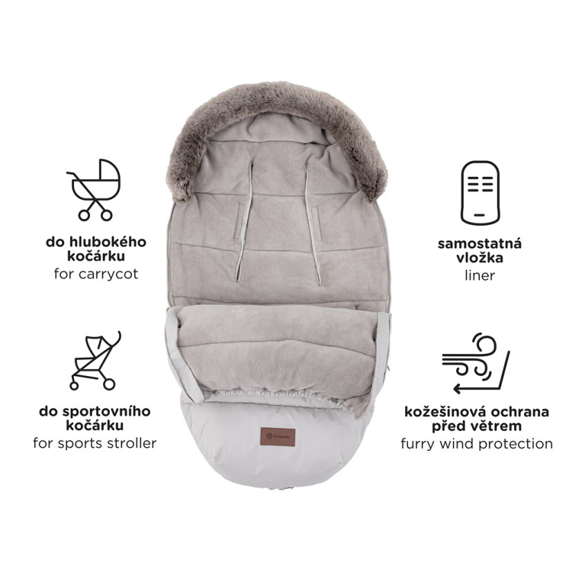 PETITE&MARS Footmuff 4in1 Comfy - Variants of  Comfy: Veritable Khaki