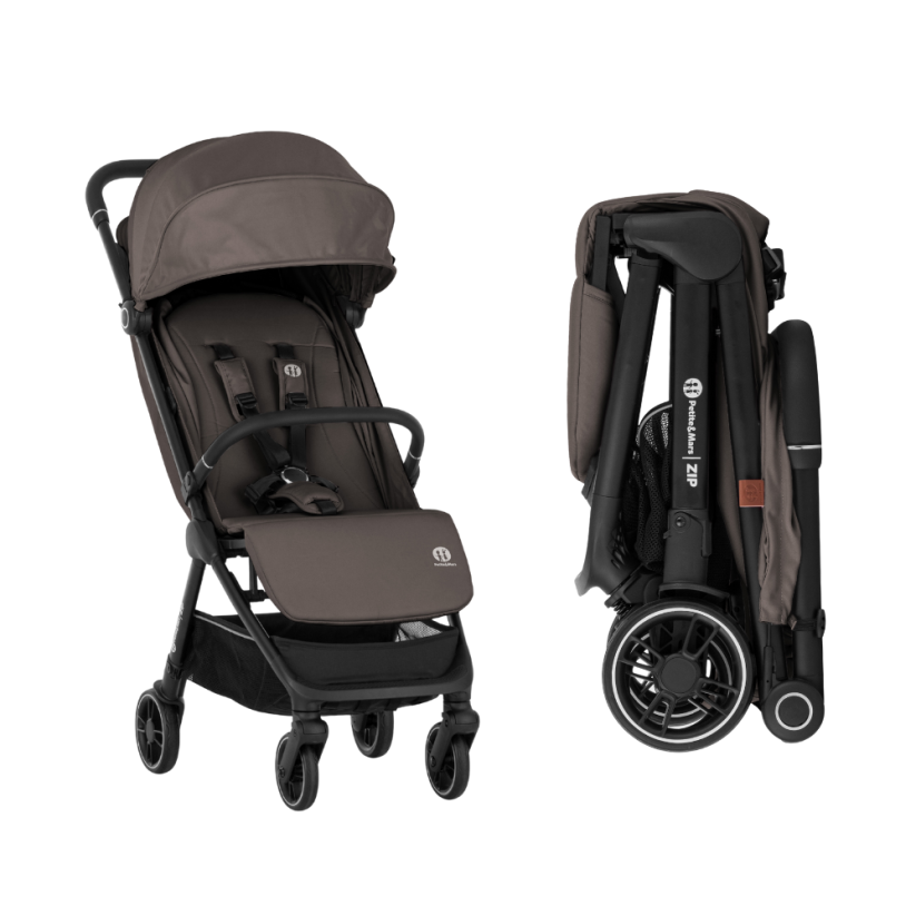 PETITE&MARS Kočík cestovný ZIP - Varianty ZIP: Smoky Anthracite