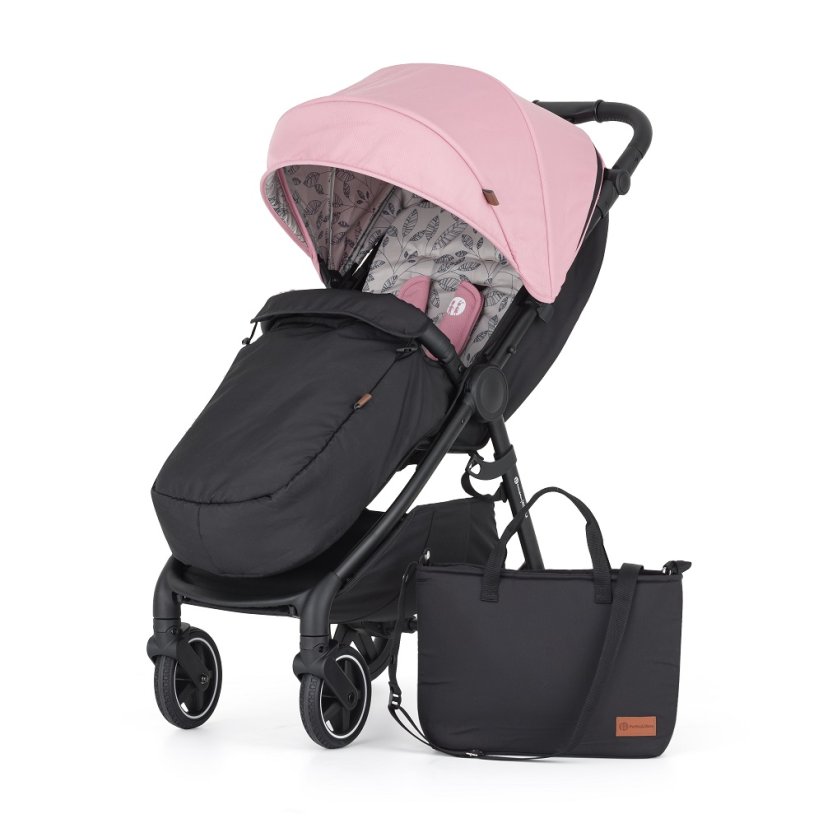 PETITE&MARS Stroller Royal3 Black - Stroller colour: Rose Pink