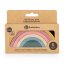 PETITE&MARS Silicone folding toy Rainbow Intense Ocher 12m+