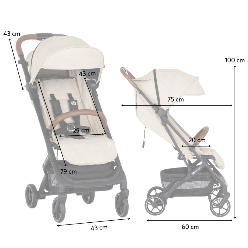 PETITE&MARS Wózek spacerowy Fly