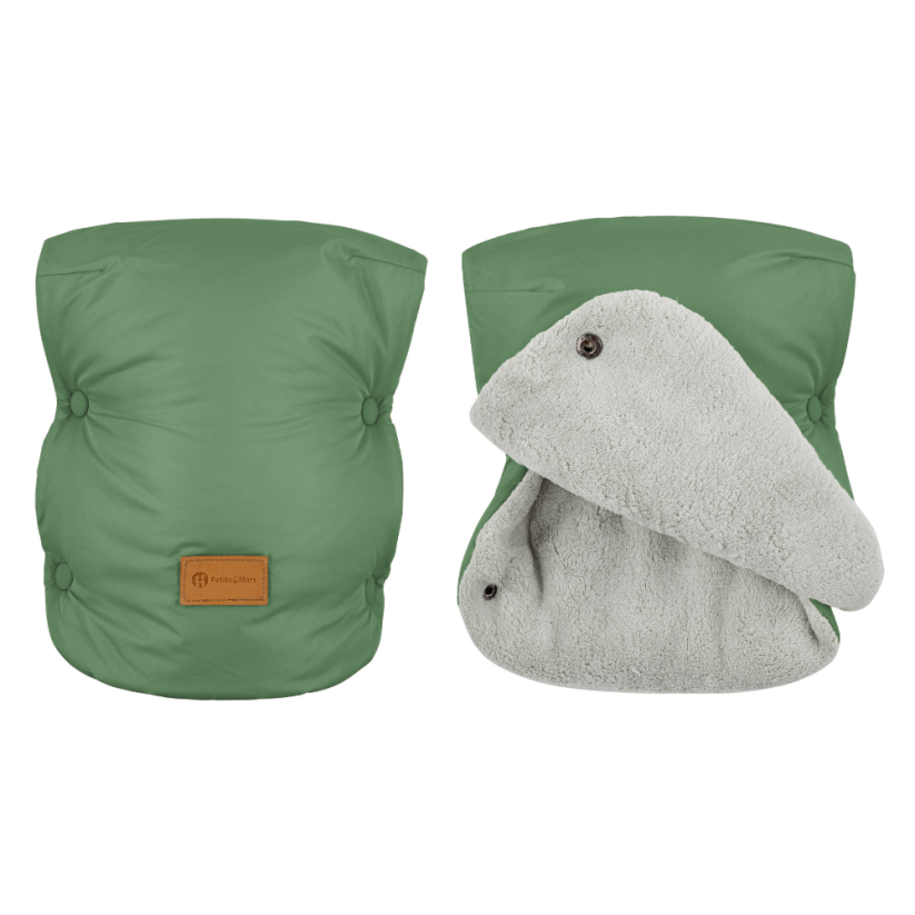 PETITE&MARS Mufka do wózka / ciepłe rękawiczki Jasie - Warianty Jasie: Juicy Green