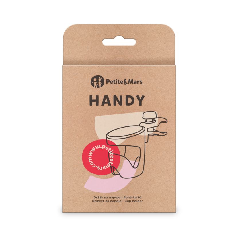 PETITE&MARS Cup holder Handy - Variants of  Handy: Grey