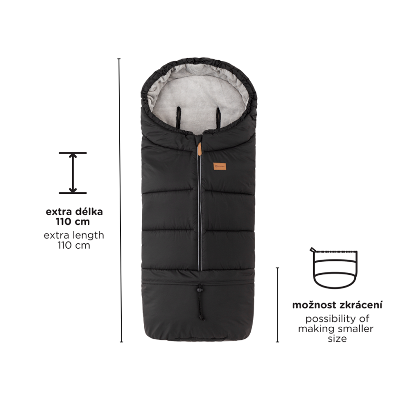 PETITE&MARS Śpiworek zimowy 3w1 Jibot - Warianty Jibot: Ink Black
