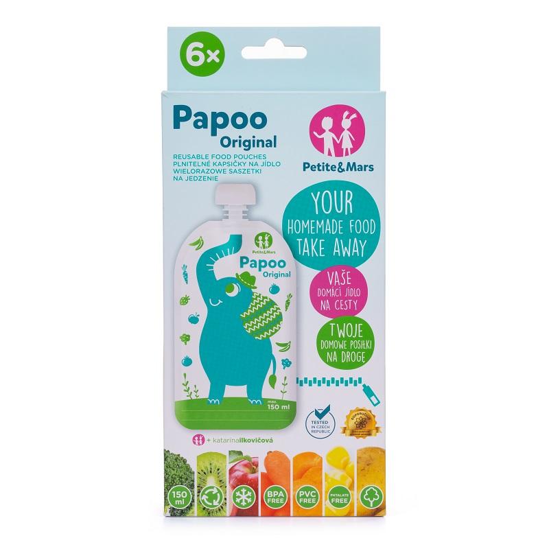 PETITE&MARS Papoo Original baby pouch set, 6 pcs - Variants of Papoo: Lion