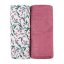 PETITE&MARS Bamboo muslin set of 2 swaddles Misty 120 x 120 cm - Varianty Misty: Pink Meadow