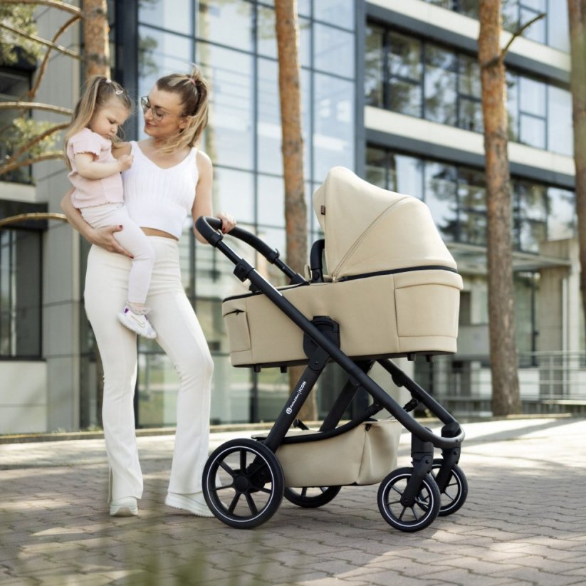 PETITE&MARS Wózek wielofunkcyjny ICON 2w1 AIR SET LITE - Warianty Icon: Mocha Beige