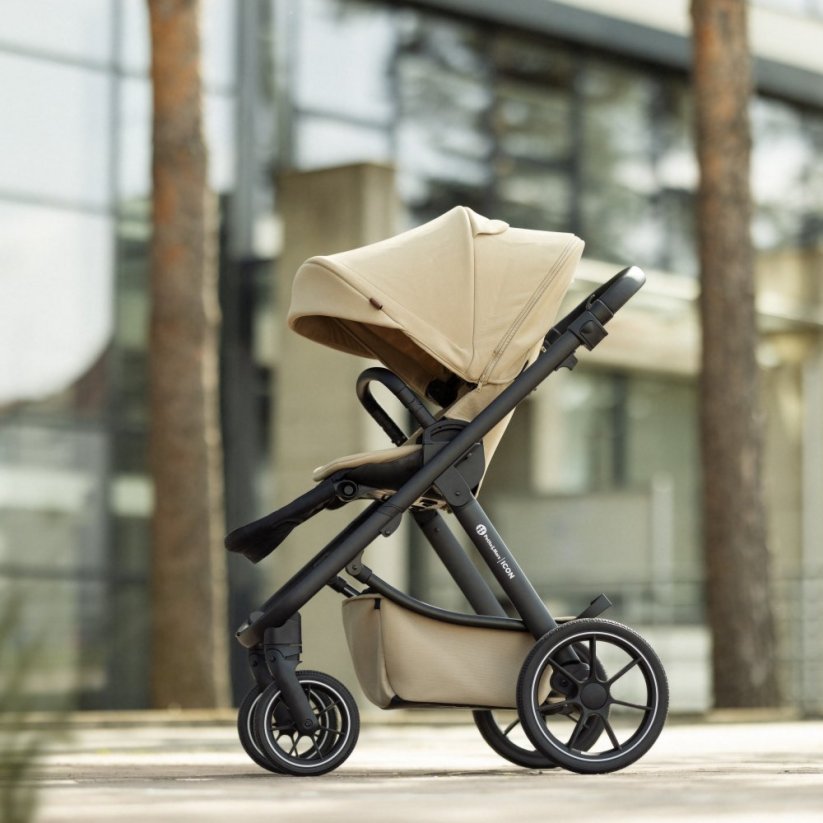 PETITE&MARS Wózek wielofunkcyjny ICON 2w1 AIR SET LITE - Warianty Icon: Mocha Beige