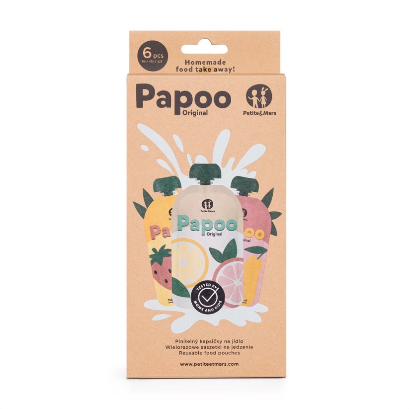 PETITE&MARS Papoo Original baby pouch set, 6 pcs