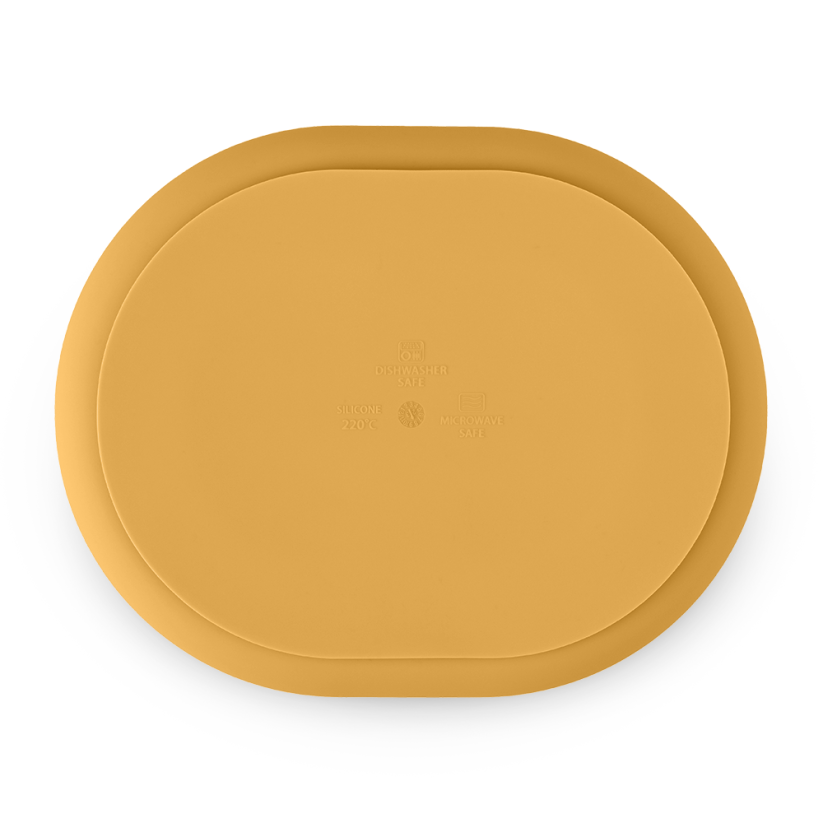 PETITE&MARS Silicone divided plate oval TAKE&MATCH 6m+