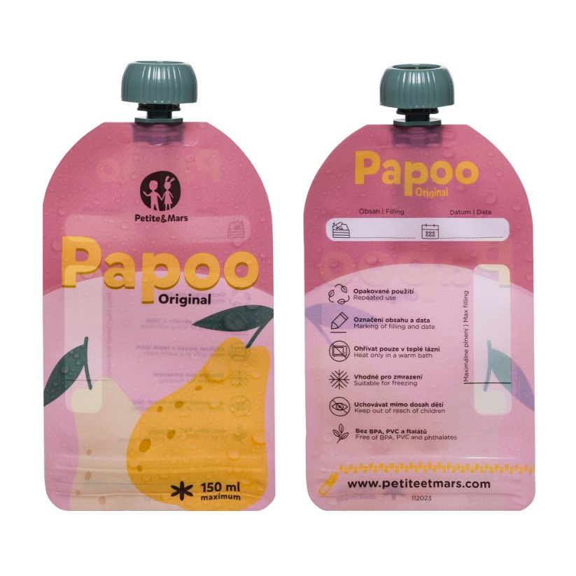 PETITE&MARS Papoo Original baby pouch set, 6 pcs