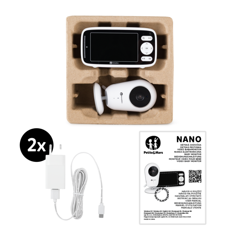 PETITE&MARS Digital Baby Monitor NANO 4.0