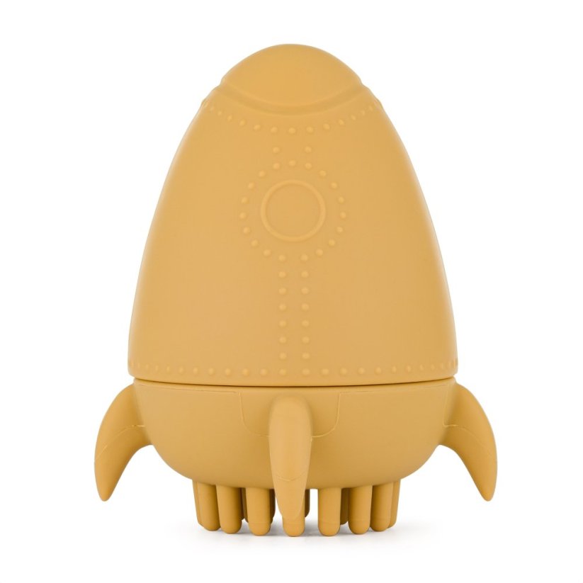 PETITE&MARS Silicone toy with shower brush Splashy Rocket 6m+