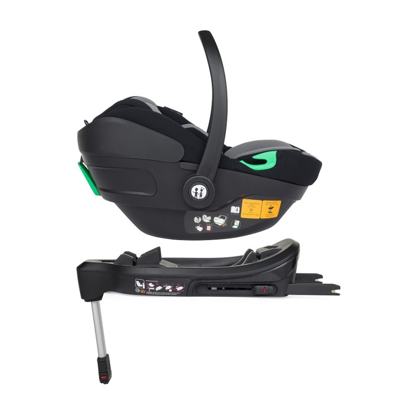 PETITE&MARS Fotelik samochodowy Core Pro i-Size Black Grey 40-87cm (0-13 kg)