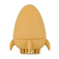 PETITE&MARS Hračka silikónová do vody s kefkou Splashy Rocket 6m+