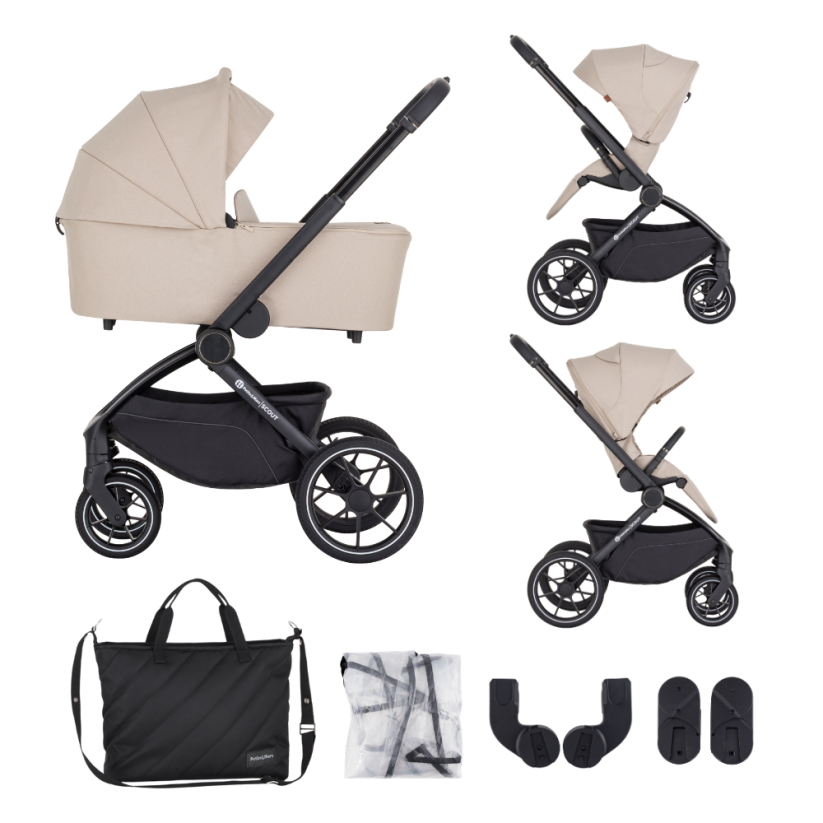 PETITE&MARS Wózek wielofunkcyjny SCOUT 2w1 - Varianty Scout: Cappuccino Cream