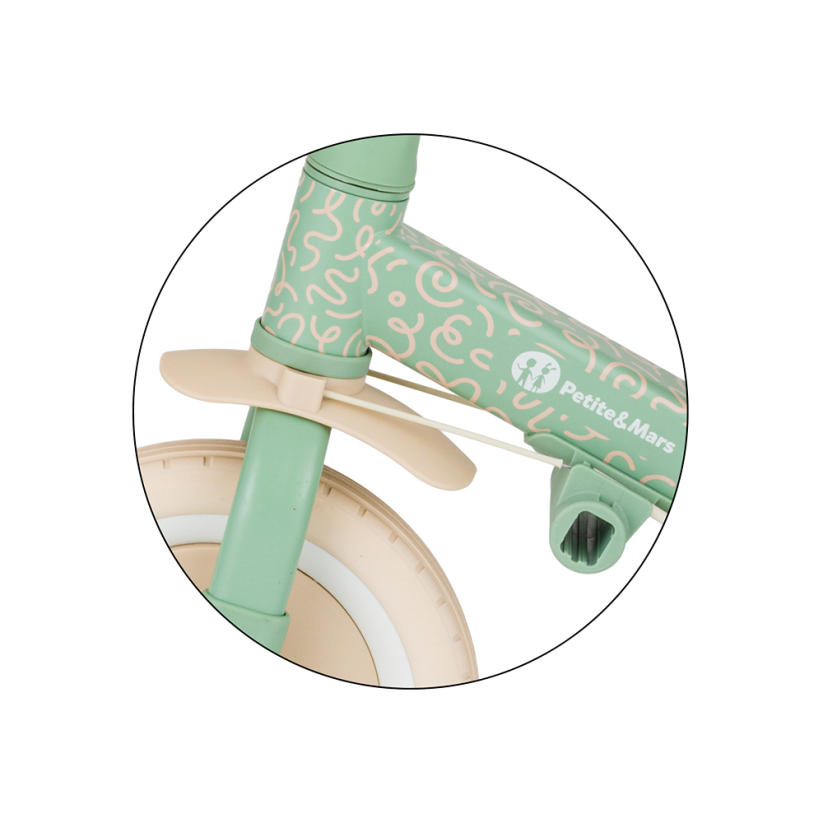 PETITE&MARS Wielofunkcyjny rowerek trójkołowy 5w1 Turbo – edycja limitowana Green Twist
