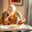 PETITE&MARS Seat pad and tray for highchair Gusto