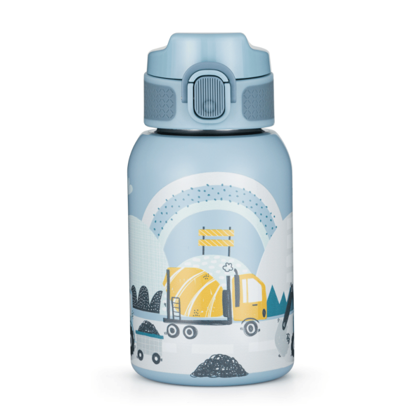 PETITE&MARS Kids Thermos Bottle with Straw 350 ml - Varianty  Thermos Bottle 350 ml: Work Zone