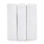 PETITE&MARS Zestaw pieluszek z muślinu bambusowego 3 szt. Moussy Total White