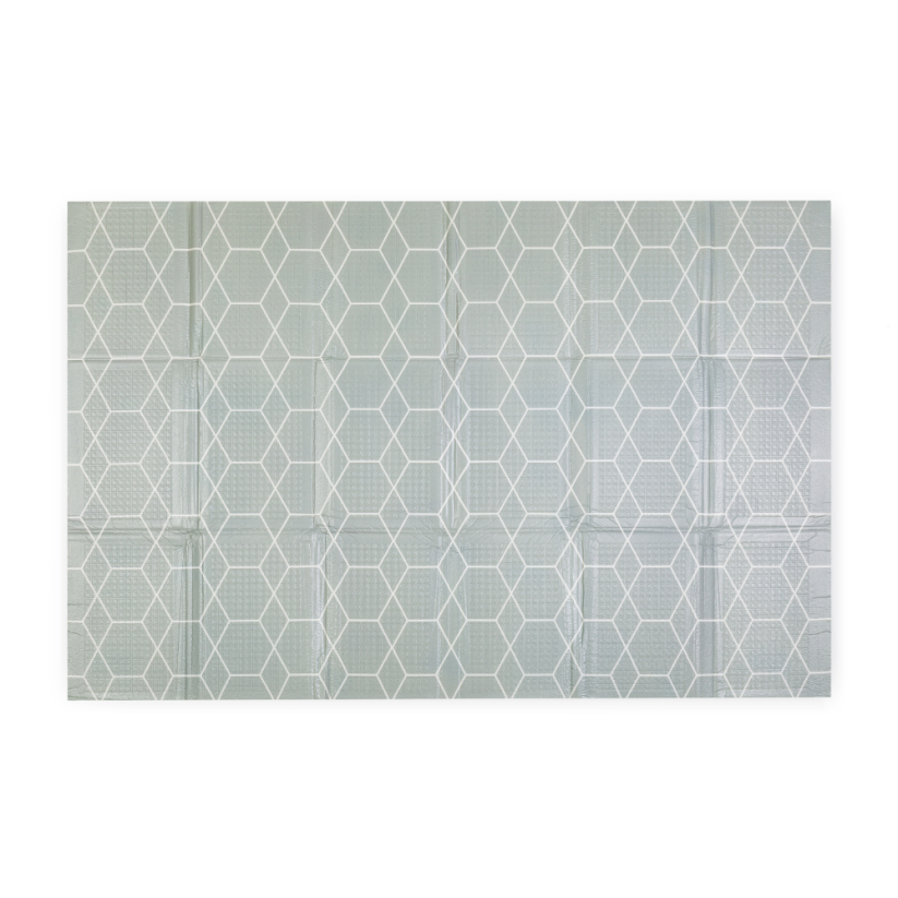 PETITE&MARS Dwustronna, składana mata do zabawy Campy 130×200 cm - Warianty Campy: Cars&Arabesca