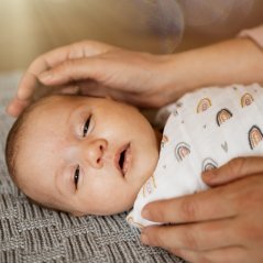 PETITE&MARS Bamboo muslin set of 2 swaddles Misty 120 x 120 cm