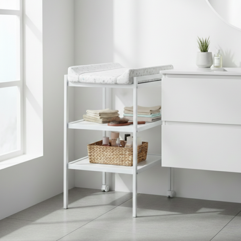 PETITE&MARS Přebalovací pult Lumi White Wood