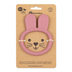 PETITE&MARS Silicone teether Bunny Dusty Rose 0m+