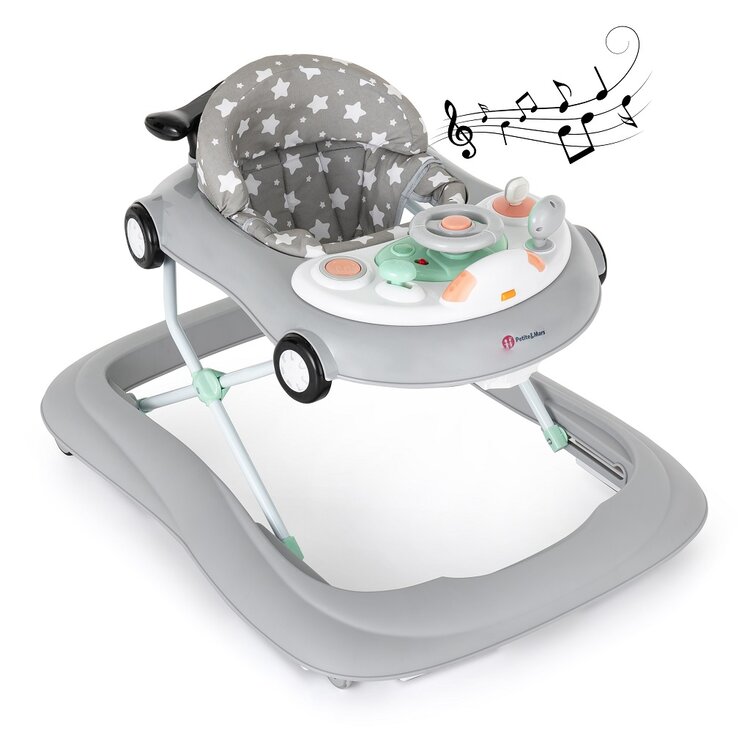 PETITE&MARS Baby Walker musical Cabrio - Variants of  Cabrio: Green
