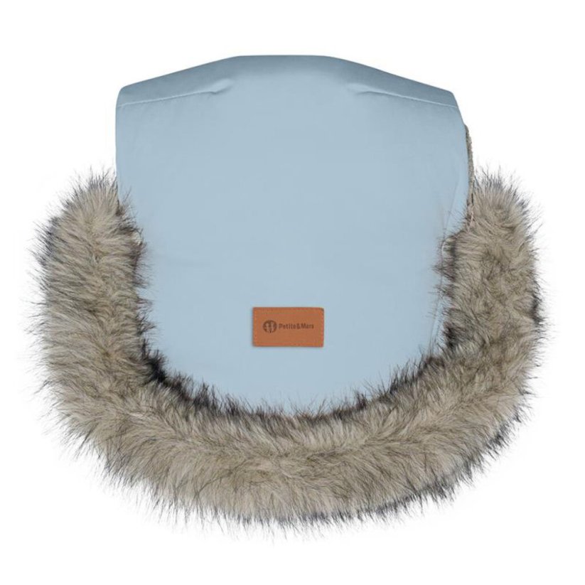 PETITE&MARS Furry gloves - Furry colours: Sky Whisper