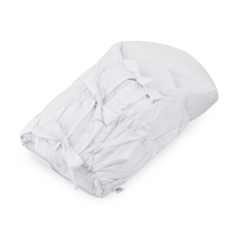 PETITE&MARS Lace-up Nurse wrap with solid coconut insert 75x75 cm