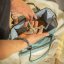 PETITE&MARS Diaper backpack Jack Misty Green